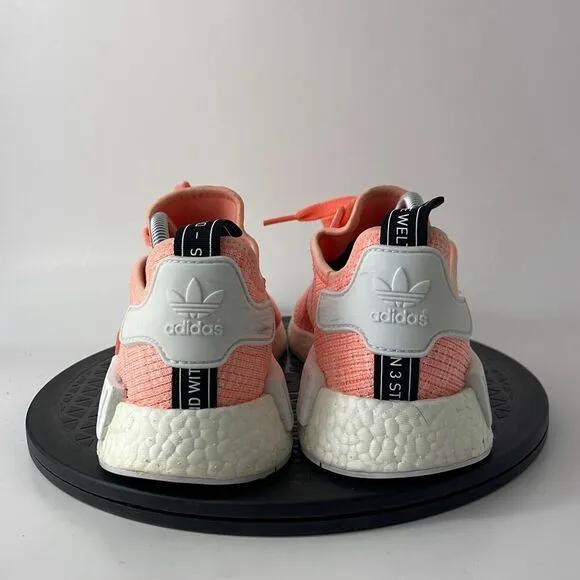 Adidas NMD R1 Orange Coral Running Shoes BY3034 Women’s Size 10