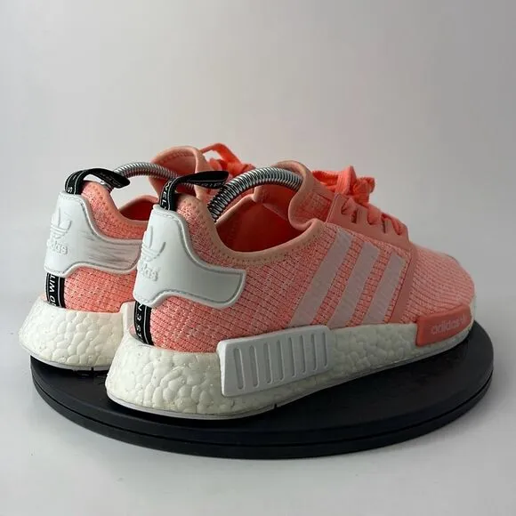 Adidas NMD R1 Orange Coral Running Shoes BY3034 Women’s Size 10