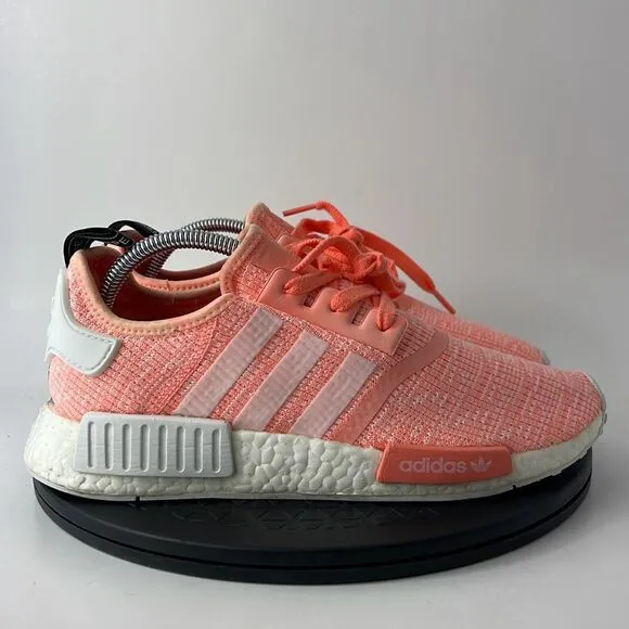 Adidas NMD R1 Orange Coral Running Shoes BY3034 Women’s Size 10