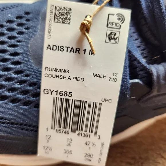 Adidas NWT Adistar 1 M running shoes in a 12.5.