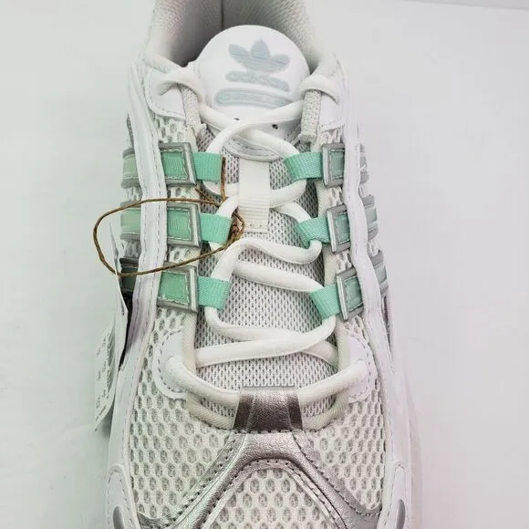 Adidas Ozmillen Mens Size 11 White Clear Mint Silver Running Sneaker Shoes IF656