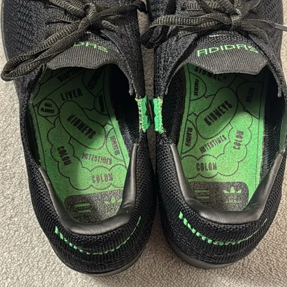 Adidas Pharrell X Superstar primeknit  sneakers human race shoes black and green