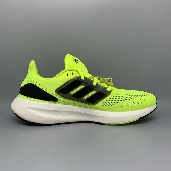 Adidas PureBoost 22 Solar Yellow Running Shoes HQ1450 Men's Sz 10.5 NWT