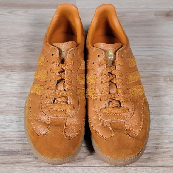 adidas Samba OG FT Craft Shoes Mens Size 9 Ochre Gum Athletic Sneakers CG6134