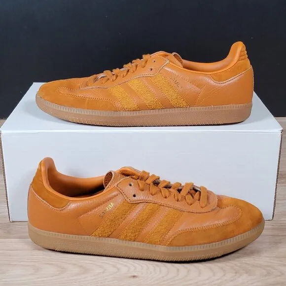 adidas Samba OG FT Craft Shoes Mens Size 9 Ochre Gum Athletic Sneakers CG6134