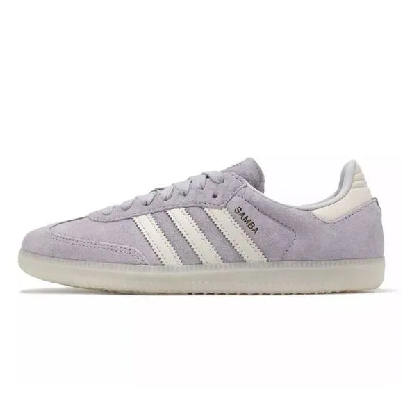 Adidas Samba OG Shoes Silver Dawn Purple IG6176 Mens Size 12