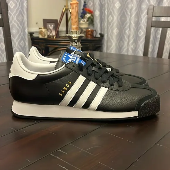 Adidas Samoa shoes sneakers new black white 019351 Mens Size 11.5