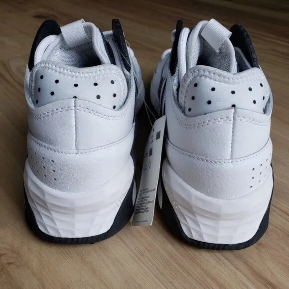 Adidas Streetball Basketball Shoes White &amp; Black Sneakers Mens Size 7.5 NEW