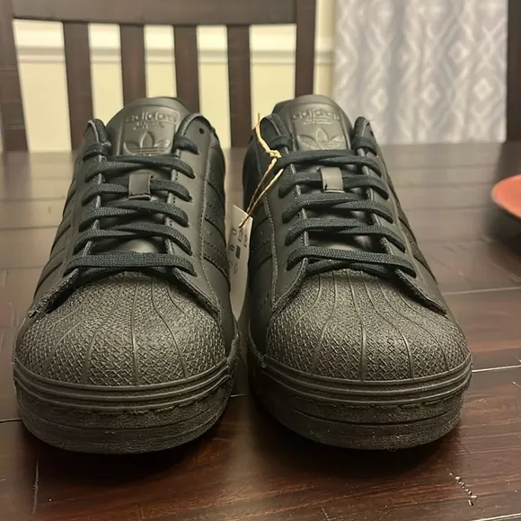 Adidas Superstar Triple Black shoes sneakers EG4957 new Mens Size 10.5