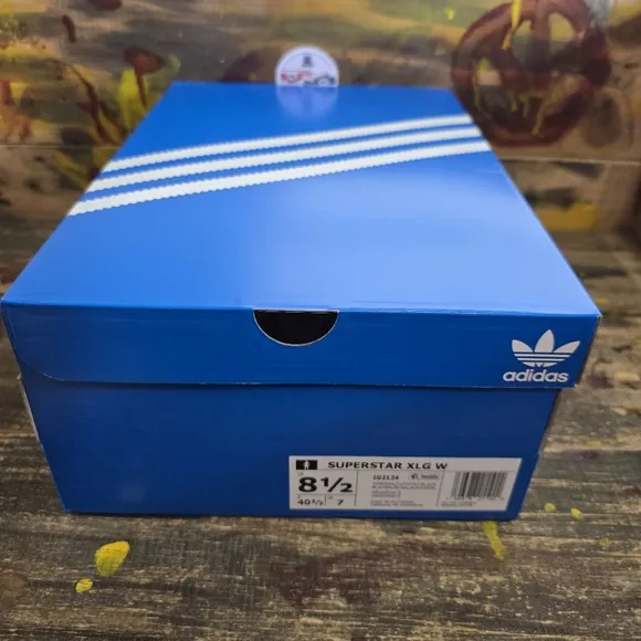 Adidas Superstar XLG Wonder White Shoes Sneakers IG2124 Woman’s Sz 8.5