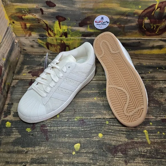 Adidas Superstar XLG Wonder White Shoes Sneakers IG2124 Woman’s Sz 8.5