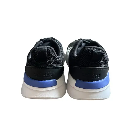 Adidas TK Racer Toddler Boy Shoes Black and White Sneakers 10K Brand New