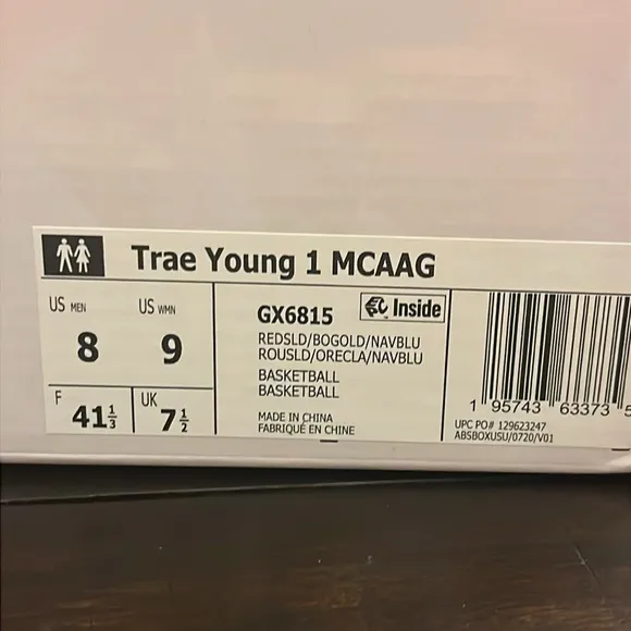 Adidas Trae Young 1 MCAAG McDonald’s shoes sneakers Boost GX6815 Men’s Size 8