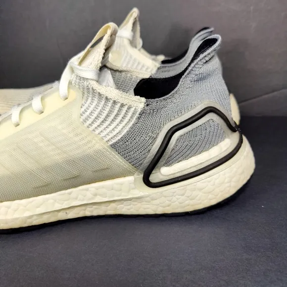 Adidas UltraBoost 19 Grey White Neutral Sneakers Women's Running Shoes Size 10