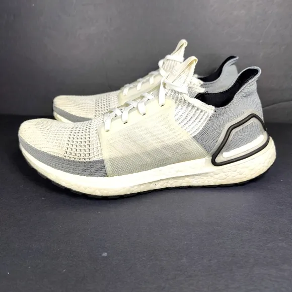 Adidas UltraBoost 19 Grey White Neutral Sneakers Women's Running Shoes Size 10