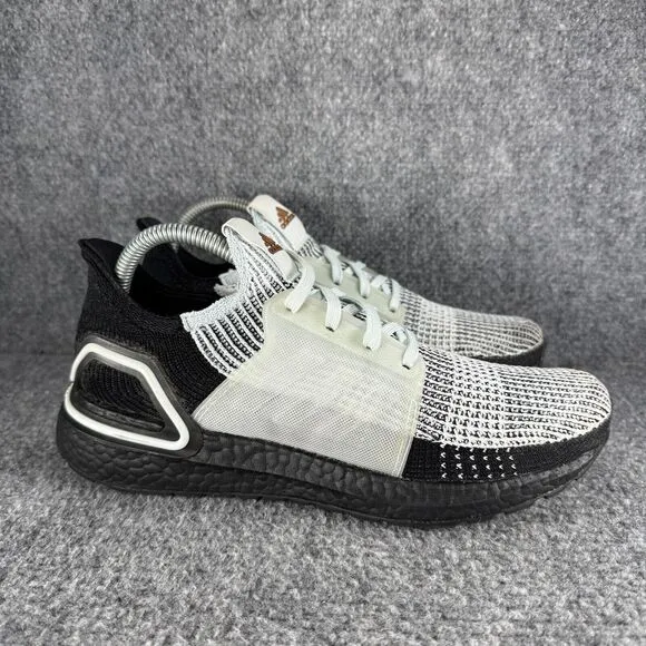 Adidas Ultraboost 19 Shoes Womens 8.5 Black Blue Tint Athletic Running