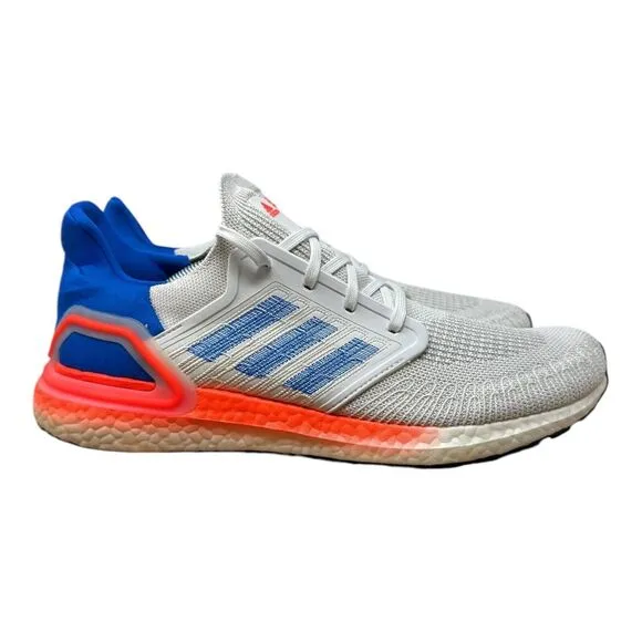 Adidas‎ Ultraboost 20 Men's Running Shoes Size 13 White Primeknit Lightweight