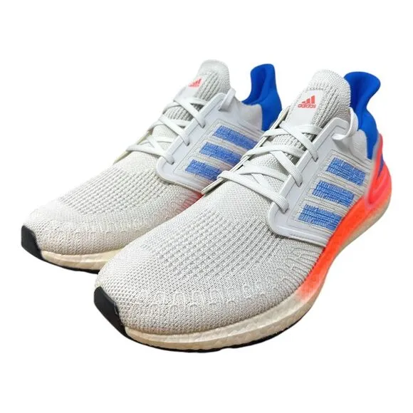 Adidas‎ Ultraboost 20 Men's Running Shoes Size 13 White Primeknit Lightweight