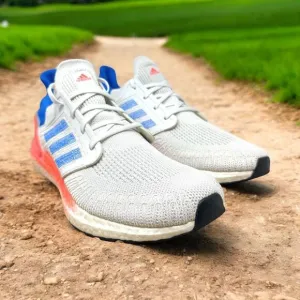Adidas‎ Ultraboost 20 Men's Running Shoes Size 13 White Primeknit Lightweight