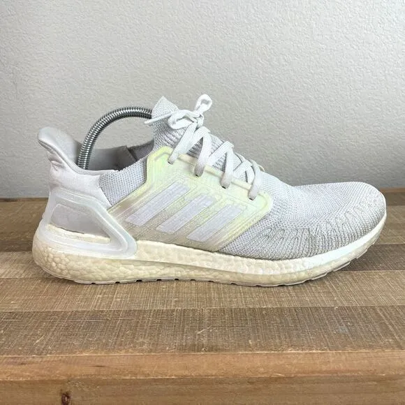 Adidas UltraBoost 20 White Iridescent Running Shoes Mens‎ 12 Cushion 2020 FW8721