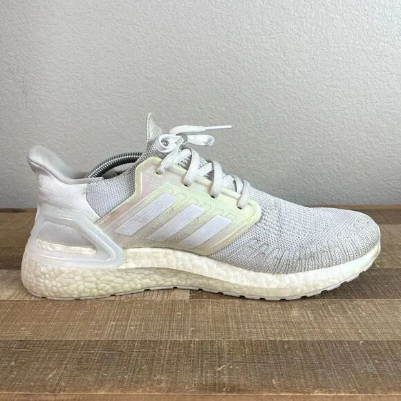 Adidas UltraBoost 20 White Iridescent Running Shoes Mens‎ 12 Cushion 2020 FW8721