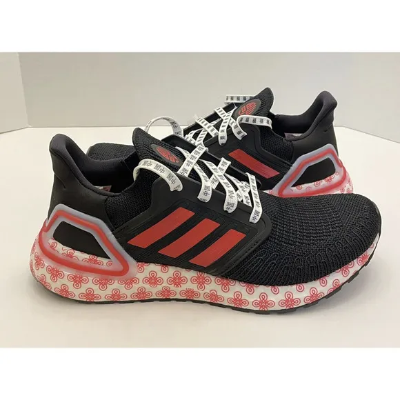 Adidas UltraBoost 20 X  China Chinese New Year Running Shoes Black Red Men SZ 8