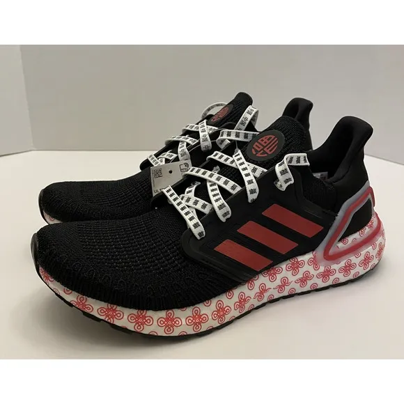 Adidas UltraBoost 20 X  China Chinese New Year Running Shoes Black Red Men SZ 8