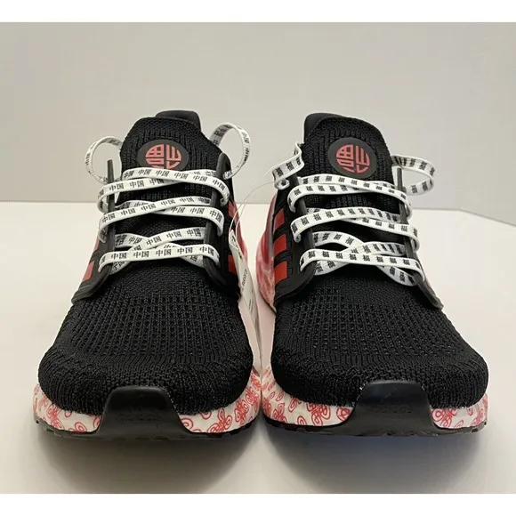 Adidas UltraBoost 20 X  China Chinese New Year Running Shoes Black Red Men SZ 8