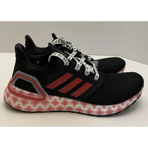 Adidas UltraBoost 20 X  China Chinese New Year Running Shoes Black Red Men SZ 8