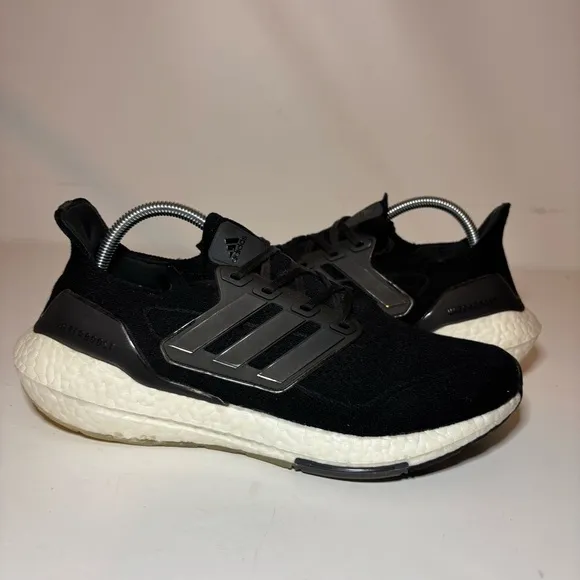 Adidas UltraBoost 21 Black White Sneakers Running Shoes Women's Size 10.5