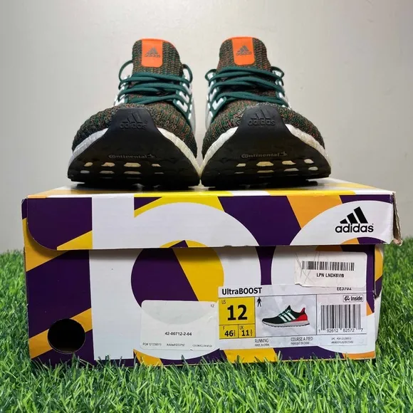 Adidas UltraBoost 4.0 Miami Hurricanes Green Orange