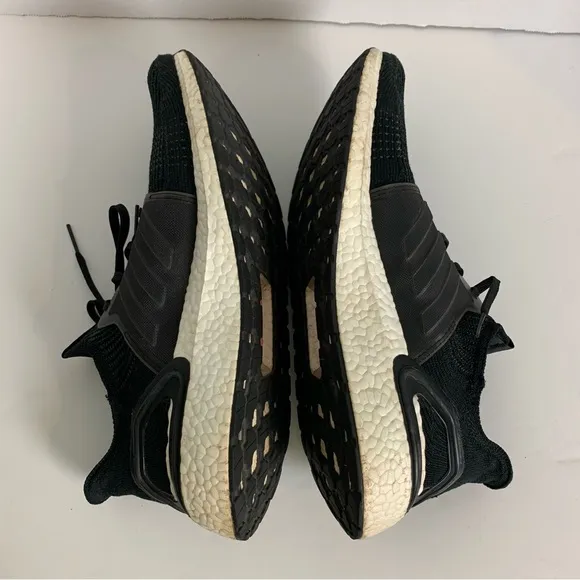 Adidas Ultraboost Black Athletic Running Shoes Lace Up Sneakers Mens Sz 13