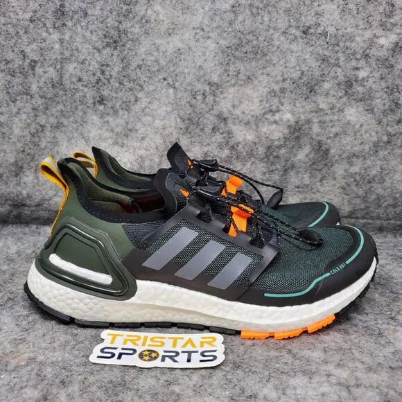 Adidas Ultraboost Running Shoes Mens 7.5 Black Orange Cold Winter.Rdy EG9798