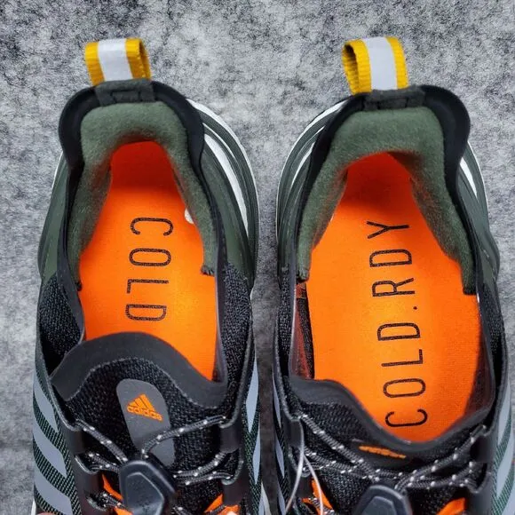 Adidas Ultraboost Running Shoes Mens 7.5 Black Orange Cold Winter.Rdy EG9798