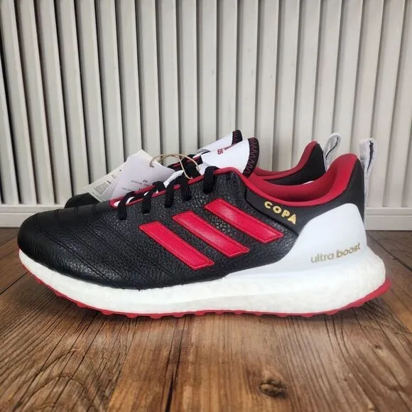 Adidas Ultraboost x Copa HQ5903 Women 8 Black Red Leather Running Sneakers Shoes