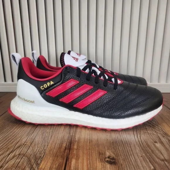 Adidas Ultraboost x Copa HQ5903 Women 8 Black Red Leather Running Sneakers Shoes