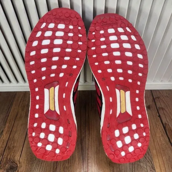 Adidas Ultraboost x Copa HQ5903 Women 8 Black Red Leather Running Sneakers Shoes