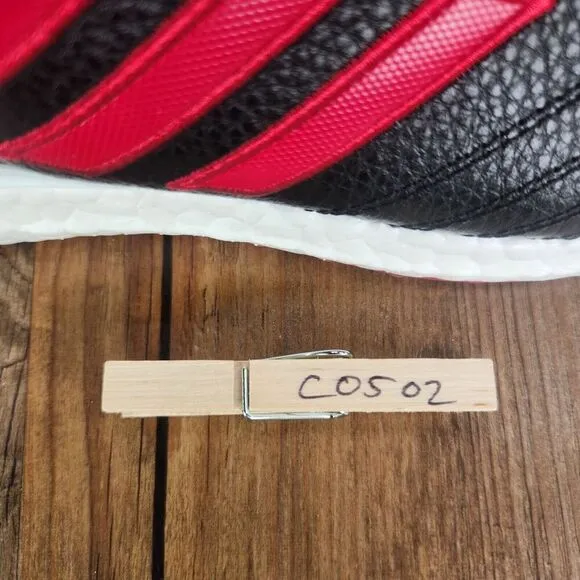 Adidas Ultraboost x Copa HQ5903 Women 8 Black Red Leather Running Sneakers Shoes