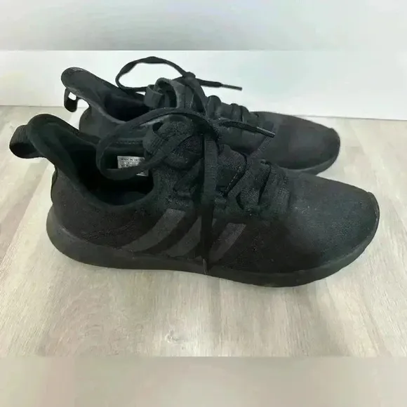 Adidas Womens Cloudfoam Pure 2.0 Black Running Shoes Sneakers Size 10