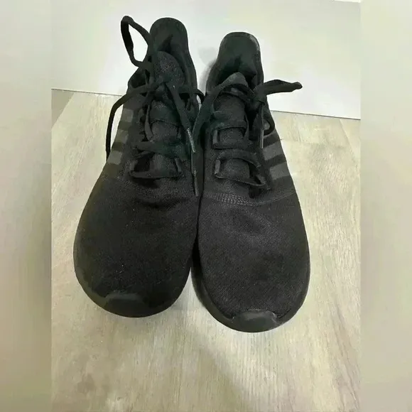 Adidas Womens Cloudfoam Pure 2.0 Black Running Shoes Sneakers Size 10