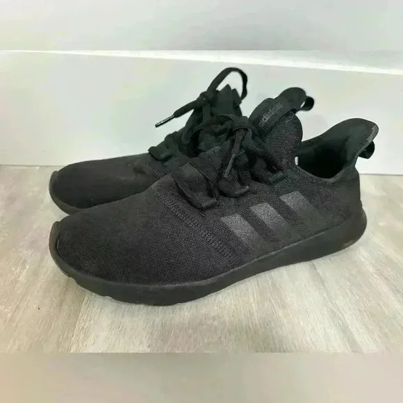 Adidas Womens Cloudfoam Pure 2.0 Black Running Shoes Sneakers Size 10