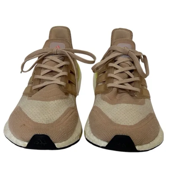Adidas Women's Ultraboost 21 Running Ash Pearl/Halo Ivory Size-9.5 EUC