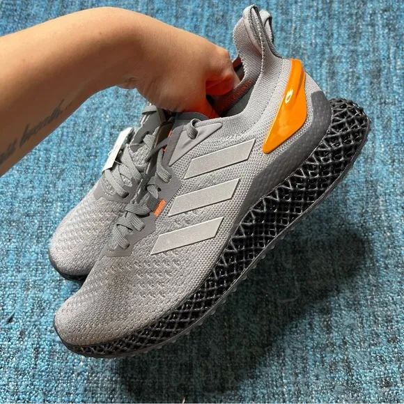 Adidas X90004D Running Shoes in Grey Matte Silver Orange