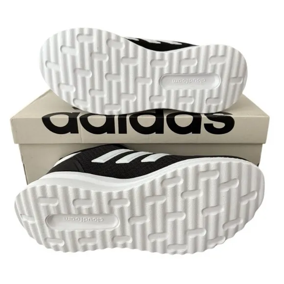 Adidas XPLR Path Sneakers IE8465 Cloudfoam Midsole Shoes Kids 4.5 Black White