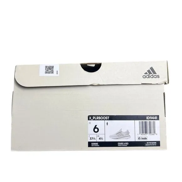 adidas X_PLRBOOST Womens Running Shoes US 6 ID9441 Crystal White New