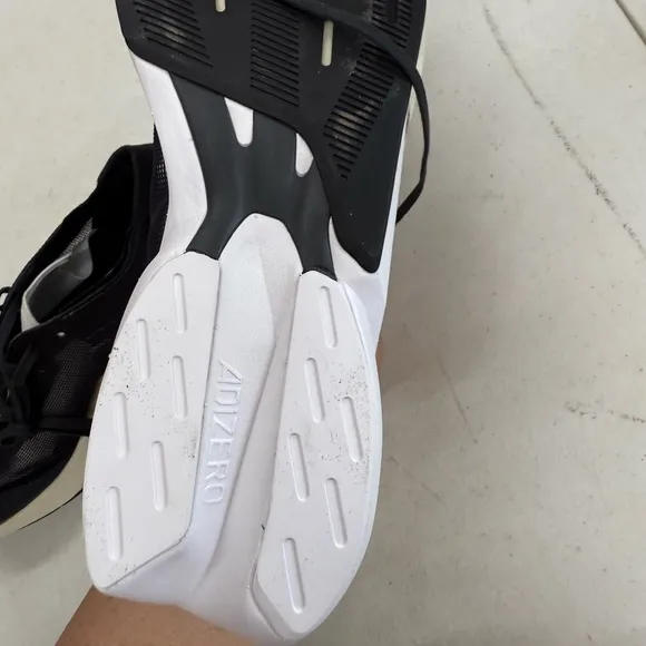 Adios 6 Black and White Running Shoes