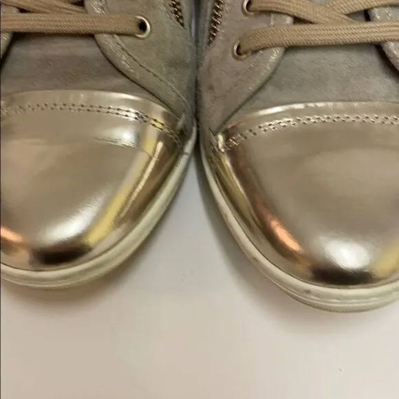 AGL, Metallic Cap Toe Zip Sneaker size 8/38 A17