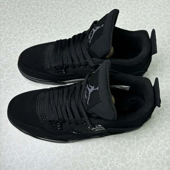 Air Jordan 4 Retro Black Cat  Basketball Shoes for Men