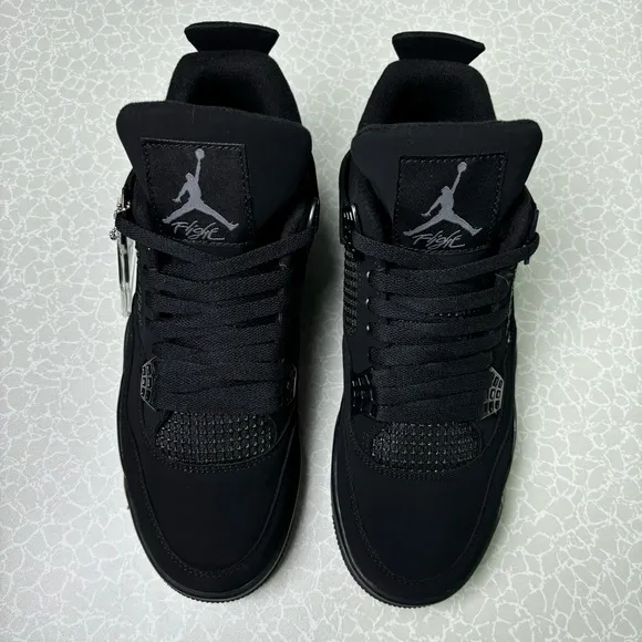 Air Jordan 4 Retro Black Cat  Basketball Shoes for Men