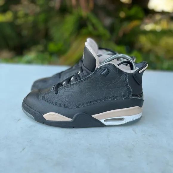 Air Jordan Dub Zero Black/Fossil Shoes (Boys Size: 5.5Y) (Womens Size: 7)